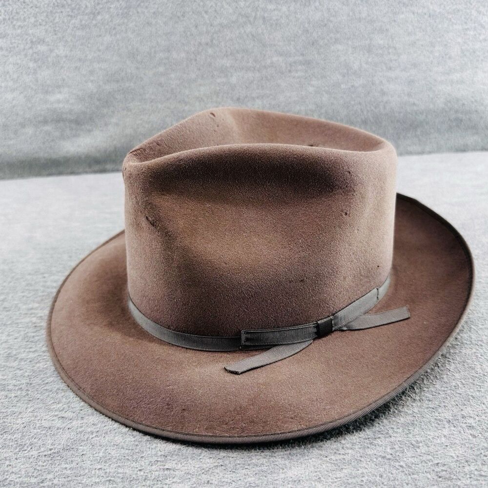 DU PONT QUILLON - Men's Monterey Gray Size 7 Fedora Hat  H7